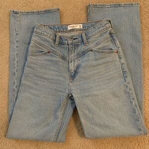 Abercrombie & Fitch Light Blue High-Rise Jeans